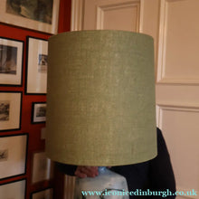 Load image into Gallery viewer, LARGE 1970s TREMAEN "Gwarra" Lamp Base &amp; Original Hessian Shade by Peter Ellery
