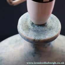 Load image into Gallery viewer, LARGE 1970s TREMAEN "Gwarra" Lamp Base &amp; Original Hessian Shade by Peter Ellery
