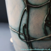 Load image into Gallery viewer, LARGE 1970s TREMAEN "Gwarra" Lamp Base &amp; Original Hessian Shade by Peter Ellery
