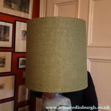 Load image into Gallery viewer, LARGE 1970s TREMAEN "Gwarra" Lamp Base &amp; Original Hessian Shade by Peter Ellery
