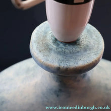 Load image into Gallery viewer, LARGE 1970s TREMAEN "Gwarra" Lamp Base &amp; Original Hessian Shade by Peter Ellery
