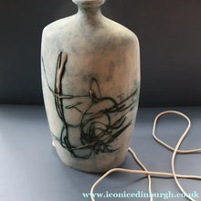 Load image into Gallery viewer, LARGE 1970s TREMAEN "Gwarra" Lamp Base &amp; Original Hessian Shade by Peter Ellery

