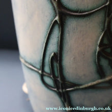 Load image into Gallery viewer, LARGE 1970s TREMAEN "Gwarra" Lamp Base &amp; Original Hessian Shade by Peter Ellery
