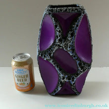 Load image into Gallery viewer, LARGE Vintage 1970s West German Purple Fat Lava Vase: ROTH KERAMIK. 26 cm
