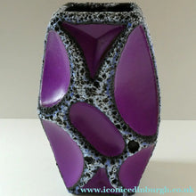Load image into Gallery viewer, LARGE Vintage 1970s West German Purple Fat Lava Vase: ROTH KERAMIK. 26 cm
