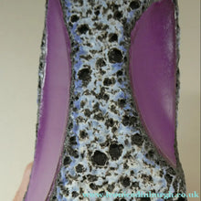 Load image into Gallery viewer, Fabulous LARGE West German Purple Fat Lava Vase: ROTH KERAMIK. 26 cm

