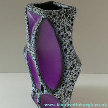 Load image into Gallery viewer, LARGE Vintage 1970s West German Purple Fat Lava Vase: ROTH KERAMIK. 26 cm
