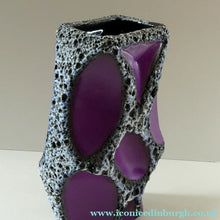Load image into Gallery viewer, LARGE Vintage 1970s West German Purple Fat Lava Vase: ROTH KERAMIK. 26 cm

