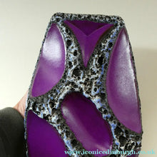 Load image into Gallery viewer, Fabulous LARGE West German Purple Fat Lava Vase: ROTH KERAMIK. 26 cm

