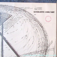 Load image into Gallery viewer, LARGE 1976 Poster for Generative Code Art Exhibition by PAUL NEAGU. Signed in pencil. - Signed Poster
