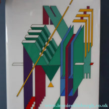 Load image into Gallery viewer, 1980s ROSENTHAL Studio-Line Porcelain "Alphabet" Vase. Designed by Marcello Morandini. 11 inches
