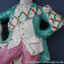 Load image into Gallery viewer, LARGE 19th Century Staffordshire Figurine of a Gardener at a Stream. 14 1/4 inches
