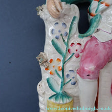 Load image into Gallery viewer, LARGE 19th Century Staffordshire Figurine of a Gardener at a Stream. 14 1/4 inches
