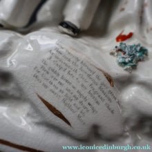 Load image into Gallery viewer, Large 19th Century Staffordshire Spill Vase of the Poet Robert Burns and Highland Mary. 10 3/4 inches - Staffordshire
