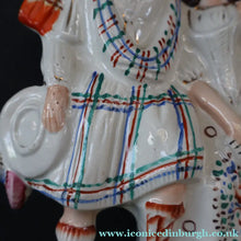 Load image into Gallery viewer, Large 19th Century Staffordshire Spill Vase of the Poet Robert Burns and Highland Mary. 11 3/4 inches - Staffordshire

