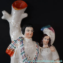 Load image into Gallery viewer, Large 19th Century Staffordshire Spill Vase of the Poet Robert Burns and Highland Mary. 11 3/4 inches - Staffordshire
