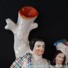 Load image into Gallery viewer, Large 19th Century Staffordshire Spill Vase of the Poet Robert Burns and Highland Mary. 11 3/4 inches - Staffordshire

