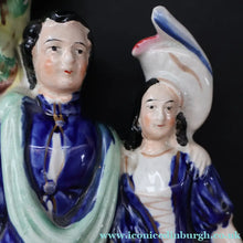 Load image into Gallery viewer, Large 19th Century Staffordshire Spill Vase of the Poet Robert Burns and Highland Mary. 12 inches - Staffordshire Figure
