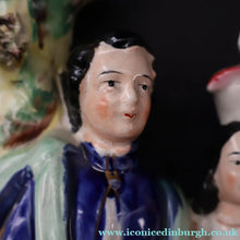 Load image into Gallery viewer, Large 19th Century Staffordshire Spill Vase of the Poet Robert Burns and Highland Mary. 12 inches - Staffordshire Figure
