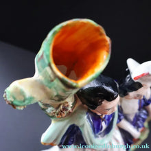 Load image into Gallery viewer, Large 19th Century Staffordshire Spill Vase of the Poet Robert Burns and Highland Mary. 12 inches - Staffordshire Figure
