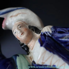 Load image into Gallery viewer, Large 19th Century Staffordshire Spill Vase of the Poet Robert Burns and Highland Mary. 12 inches - Staffordshire Figure
