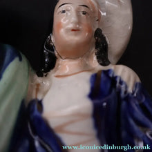 Load image into Gallery viewer, Large 19th Century Staffordshire Spill Vase of the Poet Robert Burns and Highland Mary. 12 inches - Staffordshire Figure
