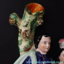 Load image into Gallery viewer, Large 19th Century Staffordshire Spill Vase of the Poet Robert Burns and Highland Mary. 12 inches - Staffordshire Figure
