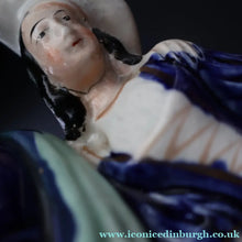 Load image into Gallery viewer, Large 19th Century Staffordshire Spill Vase of the Poet Robert Burns and Highland Mary. 12 inches - Staffordshire Figure
