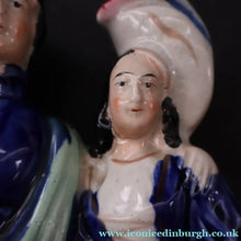 Load image into Gallery viewer, Large 19th Century Staffordshire Spill Vase of the Poet Robert Burns and Highland Mary. 12 inches - Staffordshire Figure
