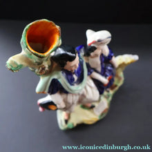 Load image into Gallery viewer, Large 19th Century Staffordshire Spill Vase of the Poet Robert Burns and Highland Mary. 12 inches - Staffordshire Figure
