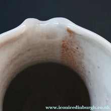 Load image into Gallery viewer, Large Aldermaston Pottery Tin-Glaze Pottery Jug or Pitcher with Hand Painted Hunting Pattern.  Signed by Andrew Hazeldean
