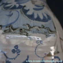 Load image into Gallery viewer, Large Aldermaston Pottery Tin-Glaze Pottery Jug or Pitcher with Hand Painted Hunting Pattern.  Signed by Andrew Hazeldean
