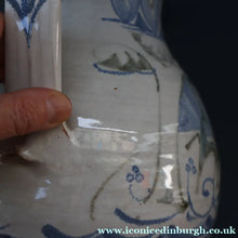 Load image into Gallery viewer, Large Aldermaston Pottery Tin-Glaze Pottery Jug or Pitcher with Hand Painted Hunting Pattern.  Signed by Andrew Hazeldean
