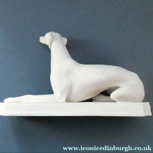 Load image into Gallery viewer, LARGE and Beautifully Modelled Antique Parian Model of a Reclining Greyhound. 11 1/2 inches - British Ceramics
