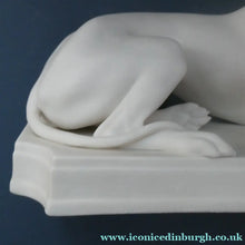 Load image into Gallery viewer, LARGE and Beautifully Modelled Antique Parian Model of a Reclining Greyhound. 11 1/2 inches - British Ceramics
