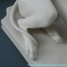 Load image into Gallery viewer, LARGE and Beautifully Modelled Antique Parian Model of a Reclining Greyhound. 11 1/2 inches - British Ceramics
