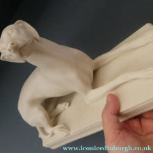 Load image into Gallery viewer, LARGE and Beautifully Modelled Antique Parian Model of a Reclining Greyhound. 11 1/2 inches
