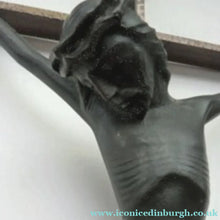 Load image into Gallery viewer, Large and Very Sculptural Crucifixion Model. Unique Cast Bronze of Vintage Design/ Made in Germany.
