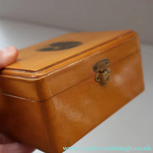Load image into Gallery viewer, LARGE Antique 19th Century MAUCHLINE Ware Box. View of a Scottish Waterfall on the Lid
