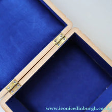 Load image into Gallery viewer, LARGE Antique 19th Century MAUCHLINE Ware Box. View of a Scottish Waterfall on the Lid
