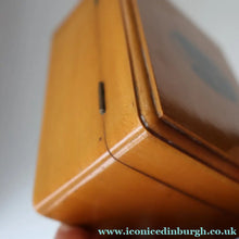 Load image into Gallery viewer, LARGE Antique 19th Century MAUCHLINE Ware Box. View of a Scottish Waterfall on the Lid
