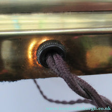 Load image into Gallery viewer, LARGE ANTIQUE Brass Column Lamp with Stepped Plinth Base &amp; Corinthian Capital. WORKING
