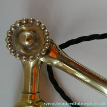 Load image into Gallery viewer, LARGE Antique EDWARDIAN "Flower" Desk Lamp. Fabulous DUGDILLS Art Nouveau Design with Original Metal Shade
