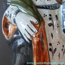 Load image into Gallery viewer, Large Antique French Quimper Faience Sculpture of Saint Barbe (Barbara)
