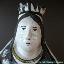 Load image into Gallery viewer, Large Antique French Quimper Faience Sculpture of Saint Barbe (Barbara)
