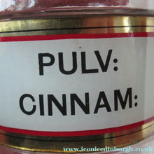 Load image into Gallery viewer, Antique Chemist Bottle with Ball Stopper and Foil Glass Covered Label
