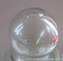 Load image into Gallery viewer, Antique Chemist Bottle with Ball Stopper and Foil Glass Covered Label
