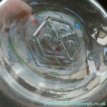 Load image into Gallery viewer, Large Antique Clear Glass Chemist Bottle. PULV: PUMICE: with Original Foil Label and Ball Stopper

