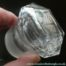 Load image into Gallery viewer, Large Antique Clear Glass Chemist Bottle. TROCH: IPECACUAN: with Original Foil Label and Ball Stopper
