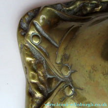Load image into Gallery viewer, Antique Victorian Brass Inkwell of a Daniel Lambert
